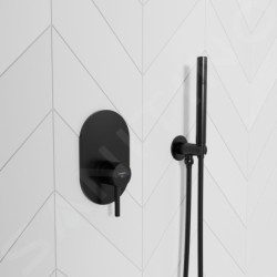 Steinberg 100 - Mitigeur de douche encastré, noir mat 100 2243 3 S