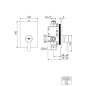 Steinberg 120 - Mitigeur de douche encastré, chrome 120 2243 3