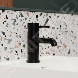 Steinberg 100 - Mitigeur de lavabo avec vidage, noir 100 1055 S