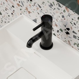 Steinberg 100 - Mitigeur de lavabo avec vidage, noir 100 1055 S