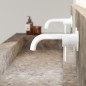 Steinberg 100 - Mitigeur de lavabo encastré, installation à 2 trous, blanc mat 100 1814 3 W