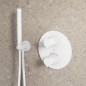 Steinberg 100 - Mitigeur thermostatique encastré pour 2 sorties, blanc mat 100 4133 3 W