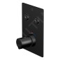 Steinberg 390 - Mitigeur thermostatique encastré pour 2 sorties, noir 390 4221 3 S