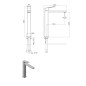 Sapho Notos - Mitigeur de lavabo, chrome NN006