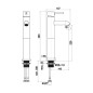 Jika Mio Style - Mitigeur de lavabo, noir mat H3112F87161201