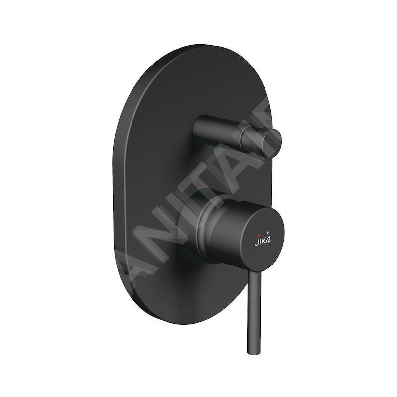 Jika Mio Style - Mitigeur encastré 2 sorties, avec corps d’encastrement, noir mat H3212F67160001