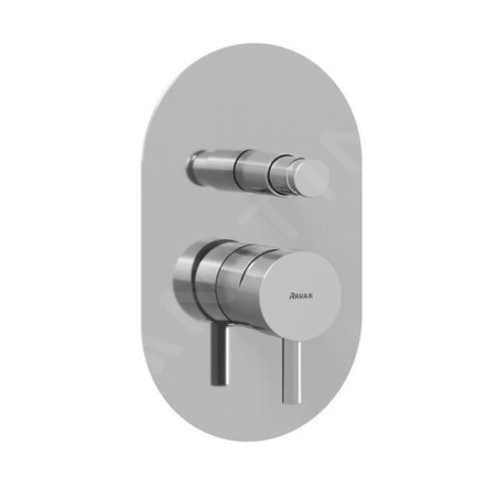 Ravak Espirit - Mitigeur encastré avec 2 sorties et corps d’encastrement, chrome X070204