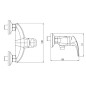 Novaservis Metalia 57 - Robinetterie de douche, blanc 57060/1,1 Novaservis Metalia 57 - Robinetterie de douche, blanc 57060/1,1