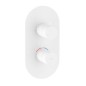 Ravak Espirit - Mitigeur thermostatique encastré, 2 sorties, blanc mat X070249