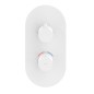 Ravak Espirit - Mitigeur thermostatique encastré, 2 sorties, blanc mat X070249