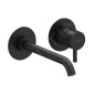 Ravak Espirit - Mitigeur de lavabo encastré, 2 trous, noir mat X070278