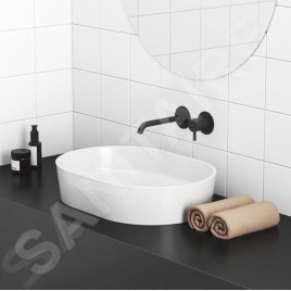 Ravak Espirit - Mitigeur de lavabo encastré, 2 trous, noir mat X070278