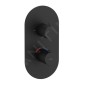 Ravak Espirit - Mitigeur thermostatique encastré, 2 sorties, noir mat X070286