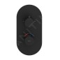 Ravak Espirit - Mitigeur thermostatique encastré, 2 sorties, noir mat X070286