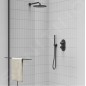 Ravak Espirit - Mitigeur thermostatique encastré, 2 sorties, noir mat X070286
