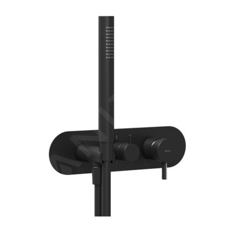Ravak Espirit - Robinet encastré, pour 2 appareils, avec accessoires, noir mat X070287