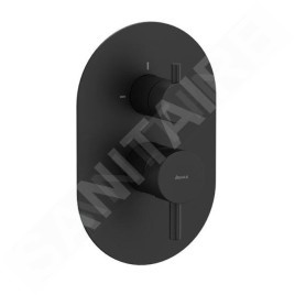 Ravak Espirit - Mitigeur encastré 2 sorties, noir mat X070288