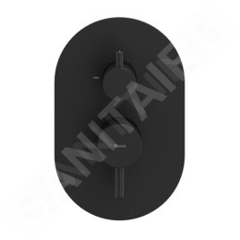 Ravak Espirit - Mitigeur encastré 2 sorties, noir mat X070288