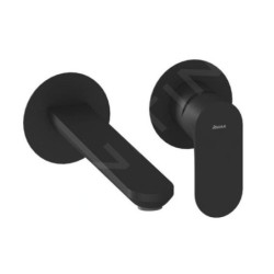 Ravak Eleganta - Mitigeur de lavabo encastré, 2 trous, noir mat X070292
