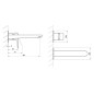 Ravak Eleganta - Mitigeur de lavabo encastré, 2 trous, noir mat X070292