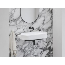 Ravak Eleganta - Mitigeur de lavabo encastré, 2 trous, noir mat X070292