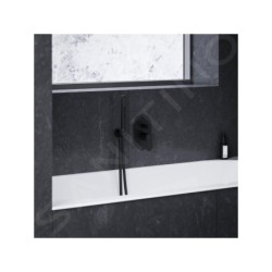 Ravak Eleganta - Mitigeur encastré 2 sorties, avec corps d’encastrement, noir mat X070298