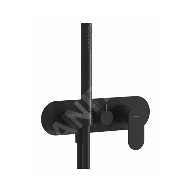 Ravak Eleganta - Mitigeur encastré 2 sorties, noir mat X070300