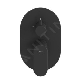Ravak Eleganta - Mitigeur encastré 2 sorties, noir mat X070301