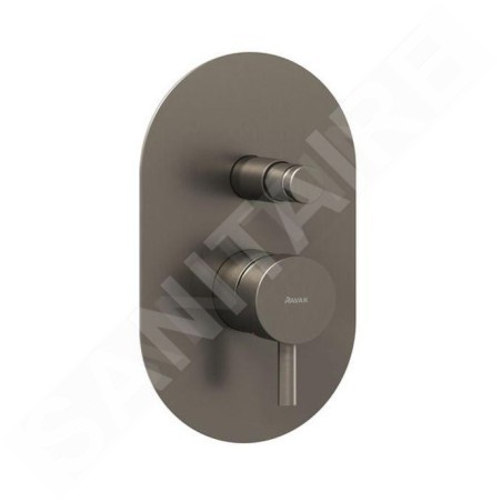 Ravak Espirit - Mitigeur encastré 2 sorties, avec corps d’encastrement, graphite brossé X070321