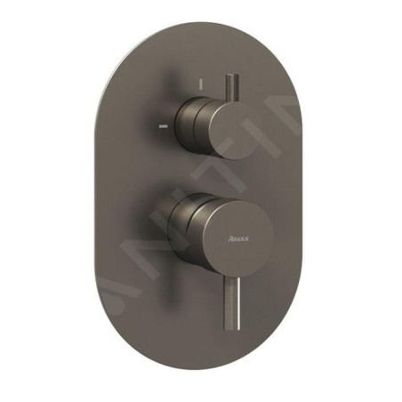 Ravak Espirit - Mitigeur à encastrer 2 sorties, graphite brossé X070325