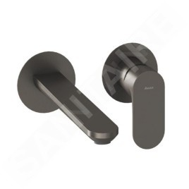 Ravak Eleganta - Mitigeur de lavabo encastré, 2 trous, graphite brossé X070329
