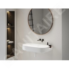 Ravak Eleganta - Mitigeur de lavabo encastré, 2 trous, graphite brossé X070329