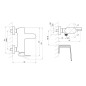 Ravak Eleganta - Mitigeur de baignoire, graphite brossé X070330