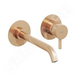 Ravak Espirit - Mitigeur de lavabo encastré, 2 trous, or rose brossé X070352