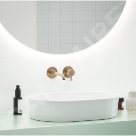Ravak Espirit - Mitigeur de lavabo encastré, 2 trous, or rose brossé X070352