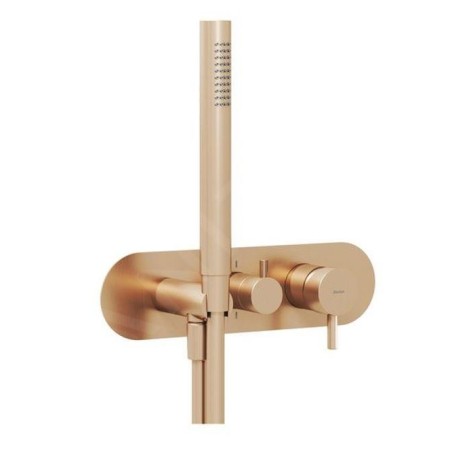 Ravak Espirit - Robinet encastré, pour 2 appareils, avec accessoires, or rose brossé X070361