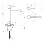 Ravak Espirit - Mitigeur de lavabo, graphite brossé X070391