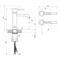 Ravak Espirit - Mitigeur de lavabo, BeCool, or rose brossé X070398