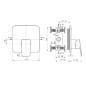 Ideal Standard CeraPlan - Mitigeur de douche encastré, noir BD254XG