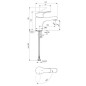 Ideal Standard Cerabase - Mitigeur de lavabo, BlueStart, chrome BD394AA
