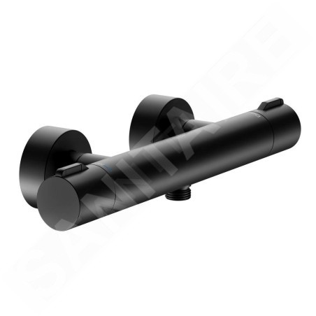 Keuco Plan blue - Mitigeur thermostatique de douche, noir mat 53926371001
