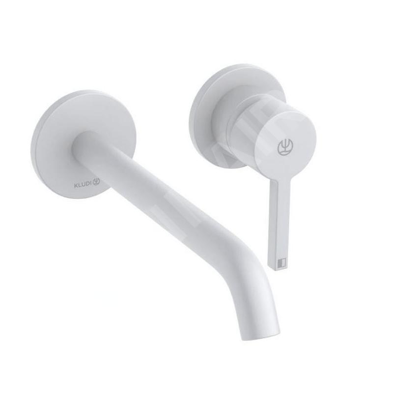 Kludi Nova Fonte - Mitigeur de lavabo encastré, 2 trous, blanc mat 202455315