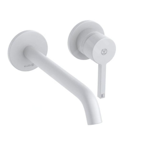 Kludi Nova Fonte - Mitigeur de lavabo encastré, 2 trous, blanc mat 202455315