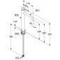Kludi Nova Fonte - Mitigeur de lavabo, blanc mat 202985315