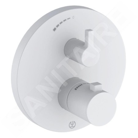 Kludi Nova Fonte - Mitigeur de douche thermostatique encastré, blanc mat 208355315