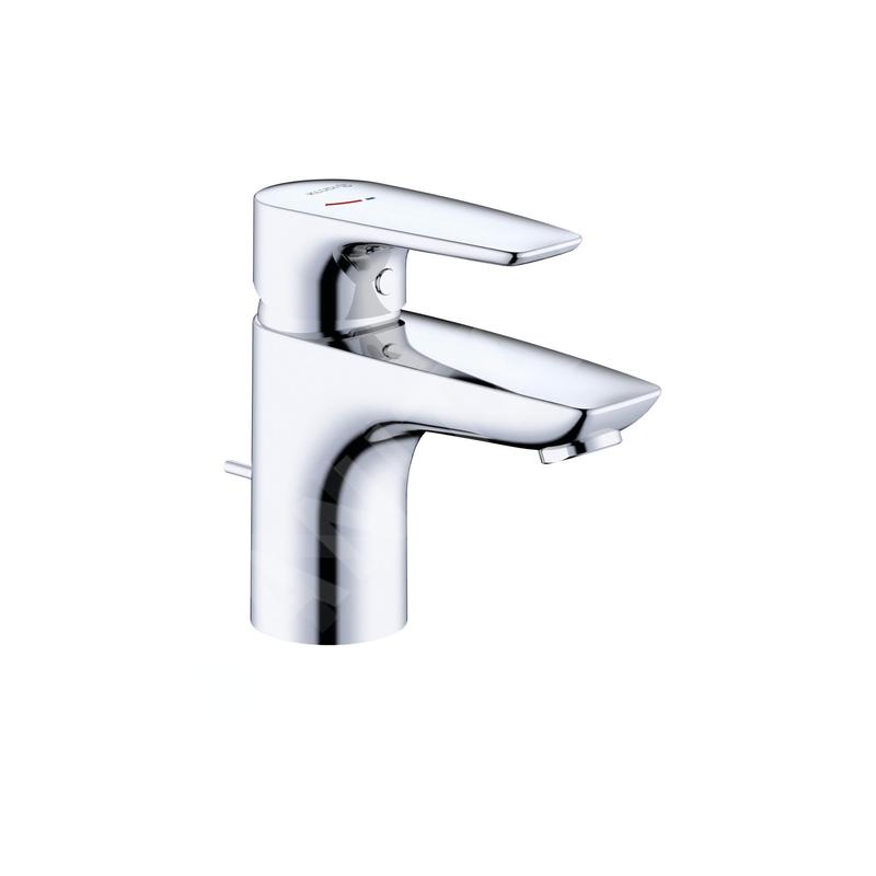 Kludi Pure&Solid - Mitigeur de lavabo, avec vidage, EcoPlus, chrome 343880575WR4