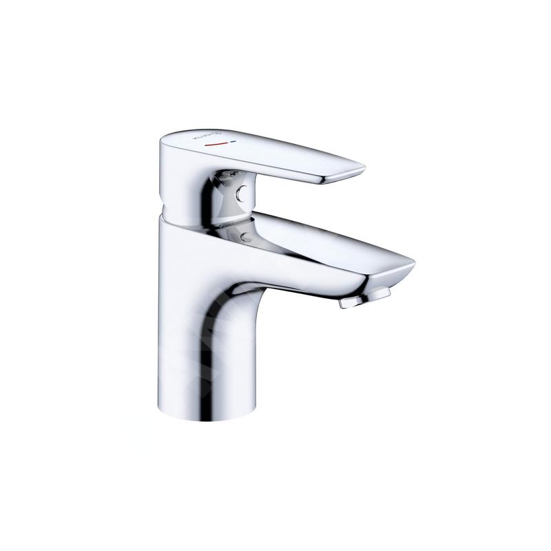 Kludi Pure&Solid - Mitigeur de lavabo, EcoPlus, chrome 343890575WR4