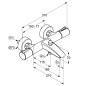 Kludi Zenta SL - Mitigeur thermostatique de baignoire, noir mat 351013938