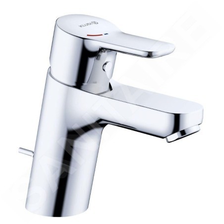 Kludi Pure&Easy - Mitigeur de lavabo, avec vidage, EcoPlus, chrome 373880565WR4