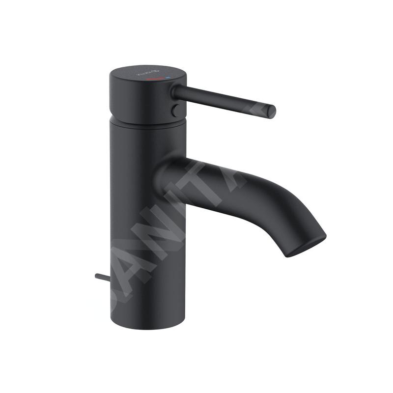 Kludi Bozz - Mitigeur de lavabo, avec vidage, EcoPlus, noir mat 382633976